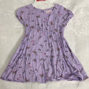 Cat & Jack Lavender Dress with Butterfly Design